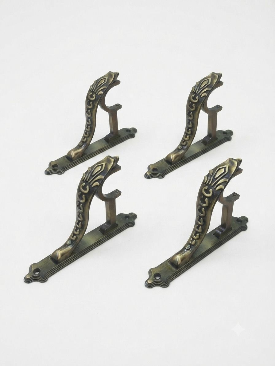 sigma pro Gold, Multicolor Curtain Hooks, Curtain Knobs, Curtain Rings, Rod Rail Bracket Metal-picture-22