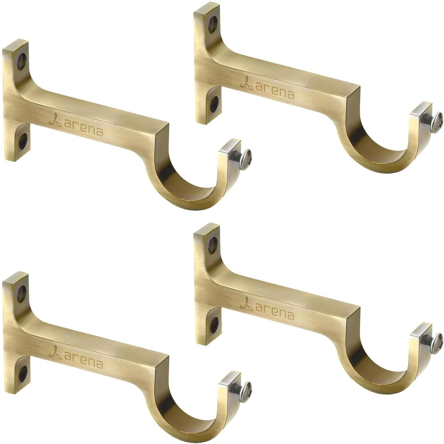 arena Gold Curtain Hooks, Curtain Knobs, Rod Rail Bracket Metal-picture-11
