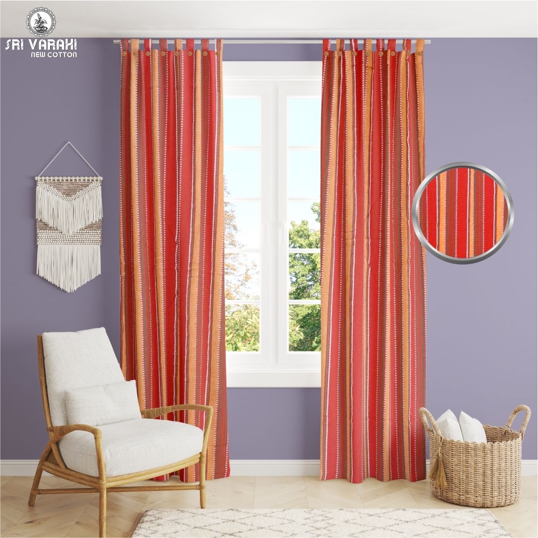 sri varahi new cotton CR_51 Curtain Fabric-picture-12