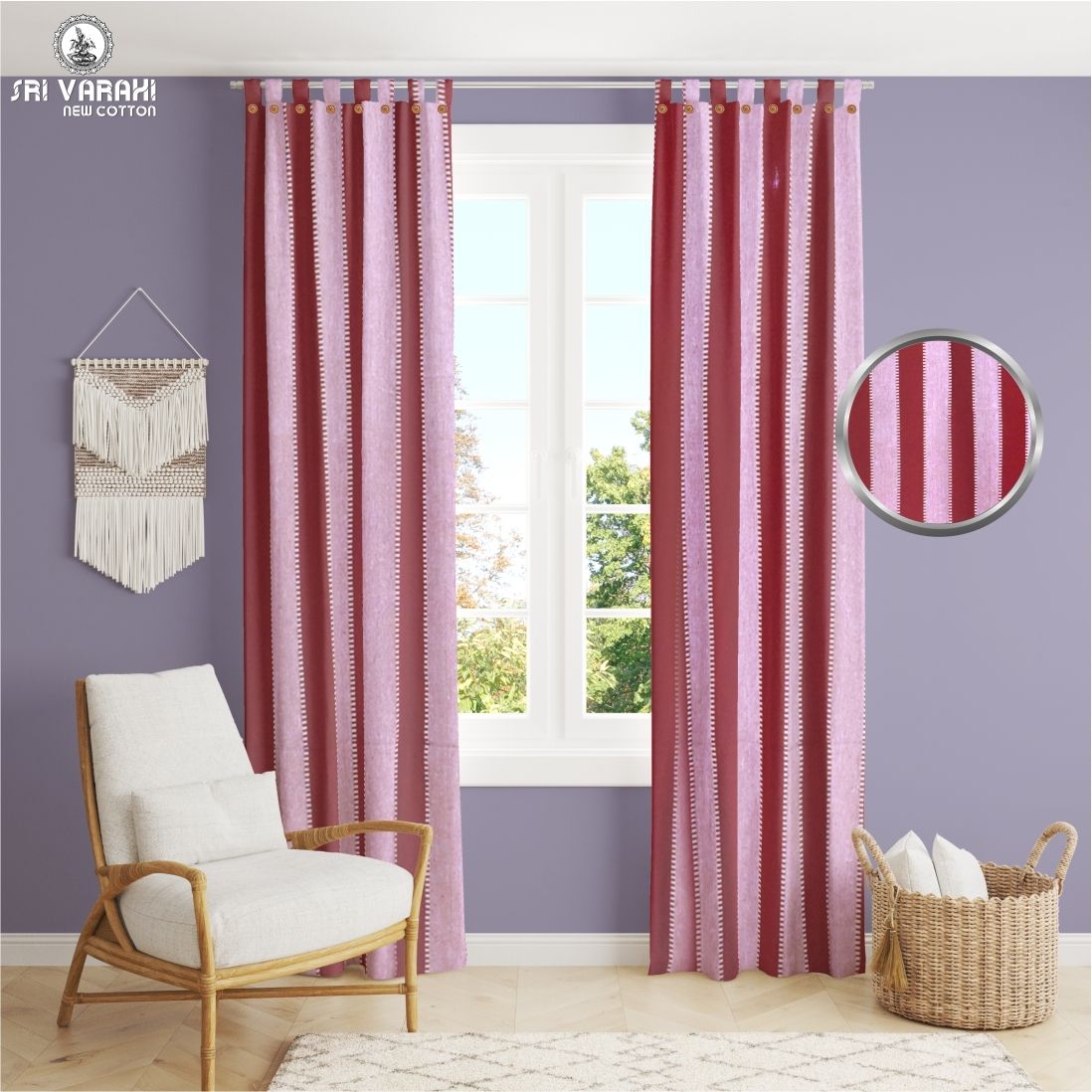 sri varahi new cotton CM_57 Curtain Fabric-picture-47