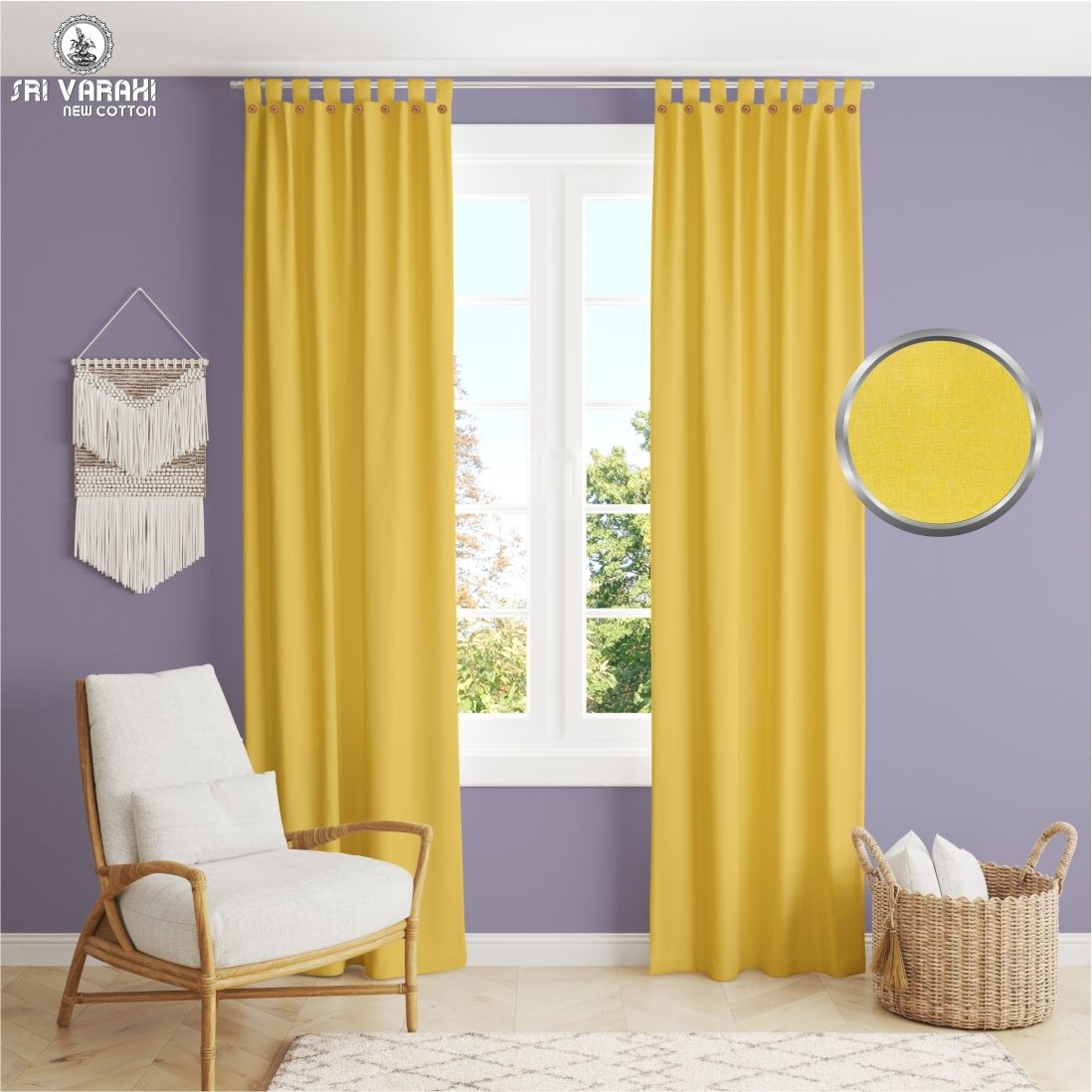 sri varahi new cotton CY_50 Curtain Fabric-picture-27