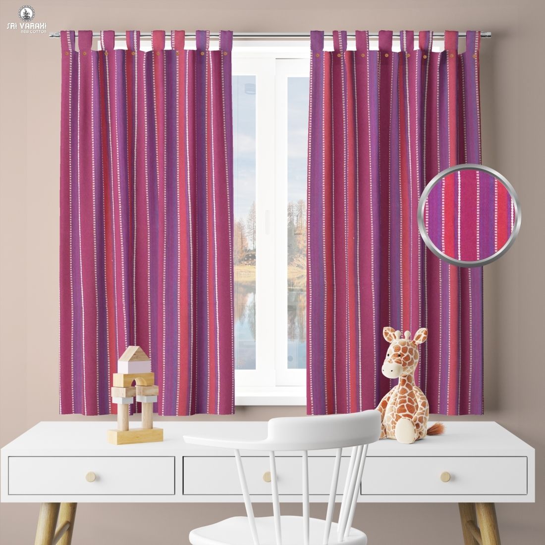 sri varahi new cotton CPMS_38 Curtain Fabric-picture-38