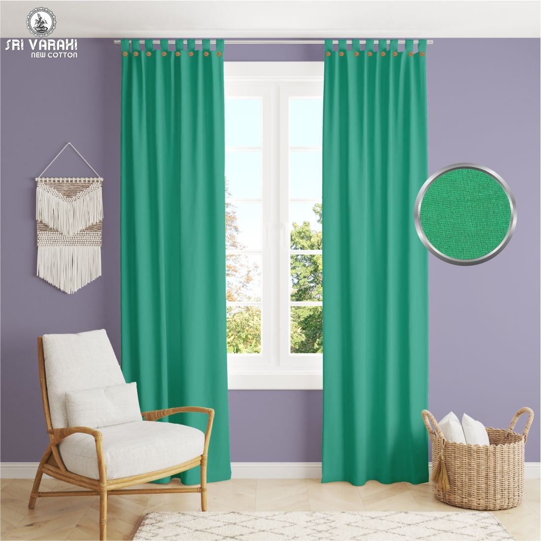 sri varahi new cotton CG_53 Curtain Fabric-picture-21