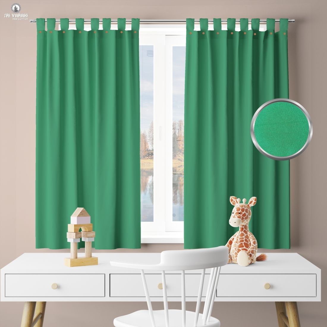 sri varahi new cotton CGS_34 Curtain Fabric-picture-38