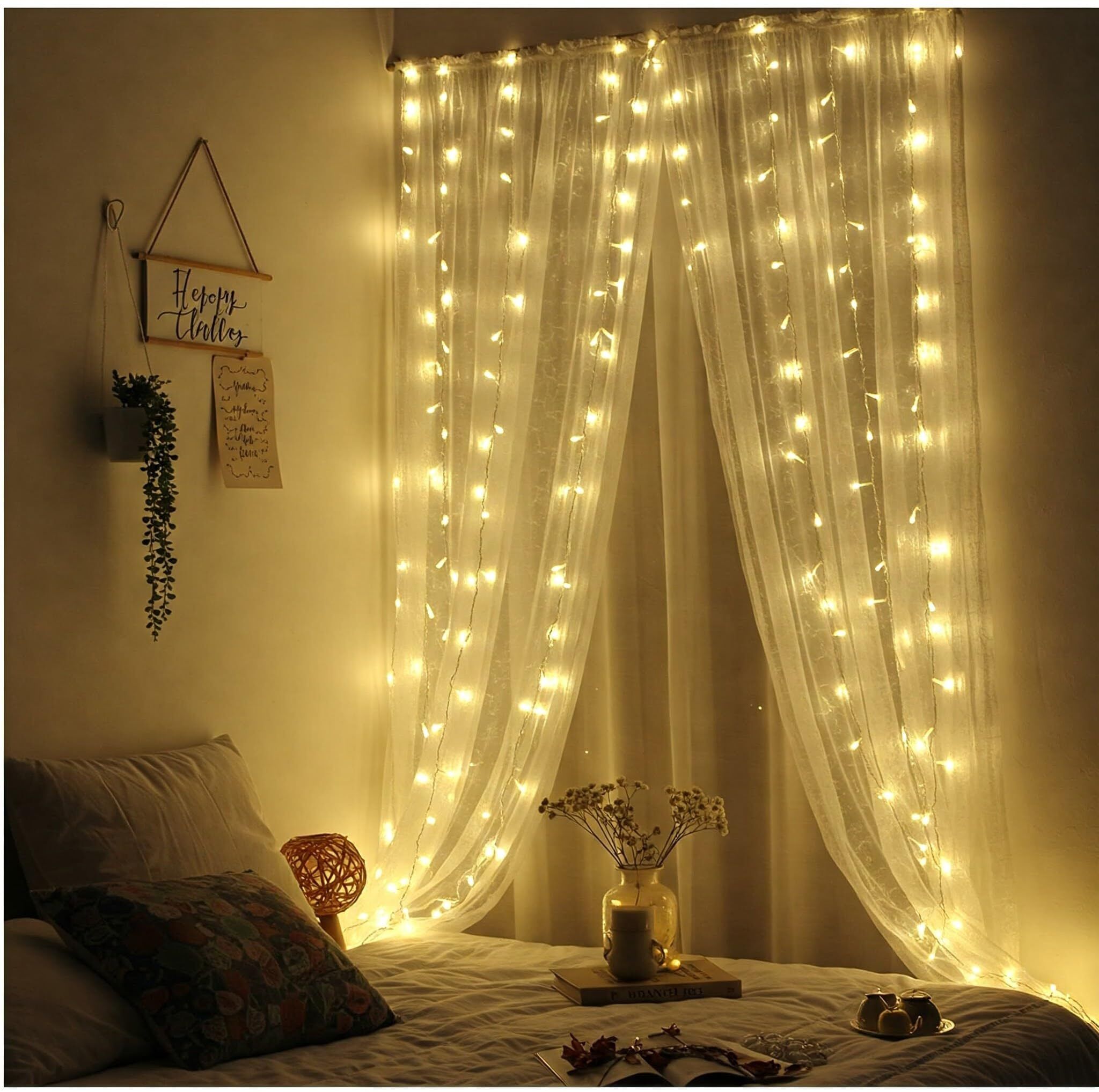specialyou.in Canopy Tent Decoration, Bedroom Decoration, Aesthetic Room Decor, Backdrop Decor Curtain Fabric-picture-19