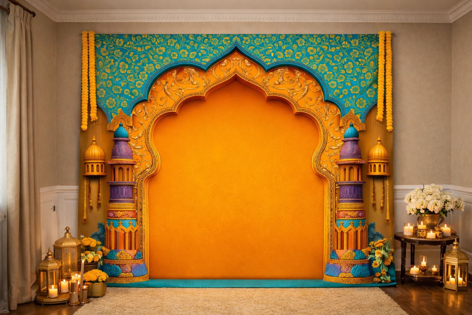 Mustered Backdrop 70 Curtain Fabric-image-49