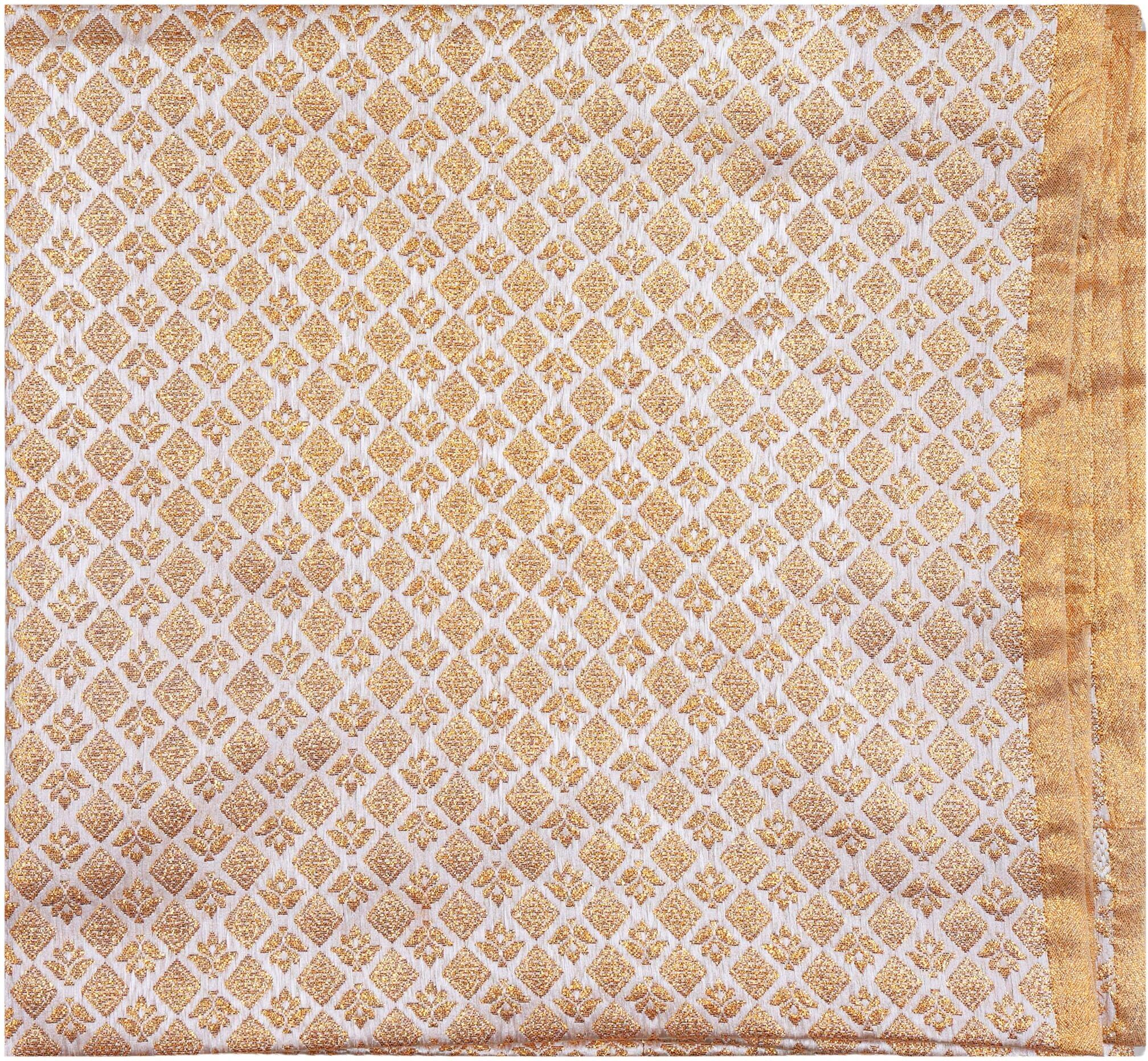 priyakant safawala P_S OFF WHITE BROCADE 5 METER 1167 Curtain Fabric-picture-29