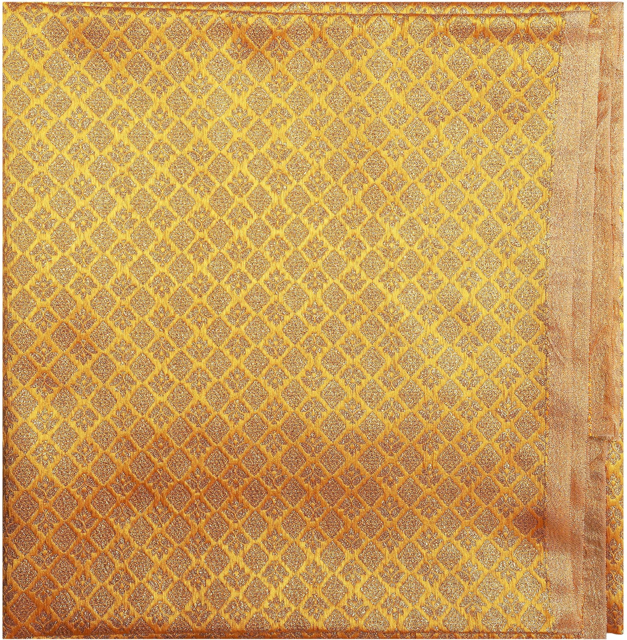 priyakant safawala P_S YELLOW BROCADE 2 METER 1139 Curtain Fabric-picture-25
