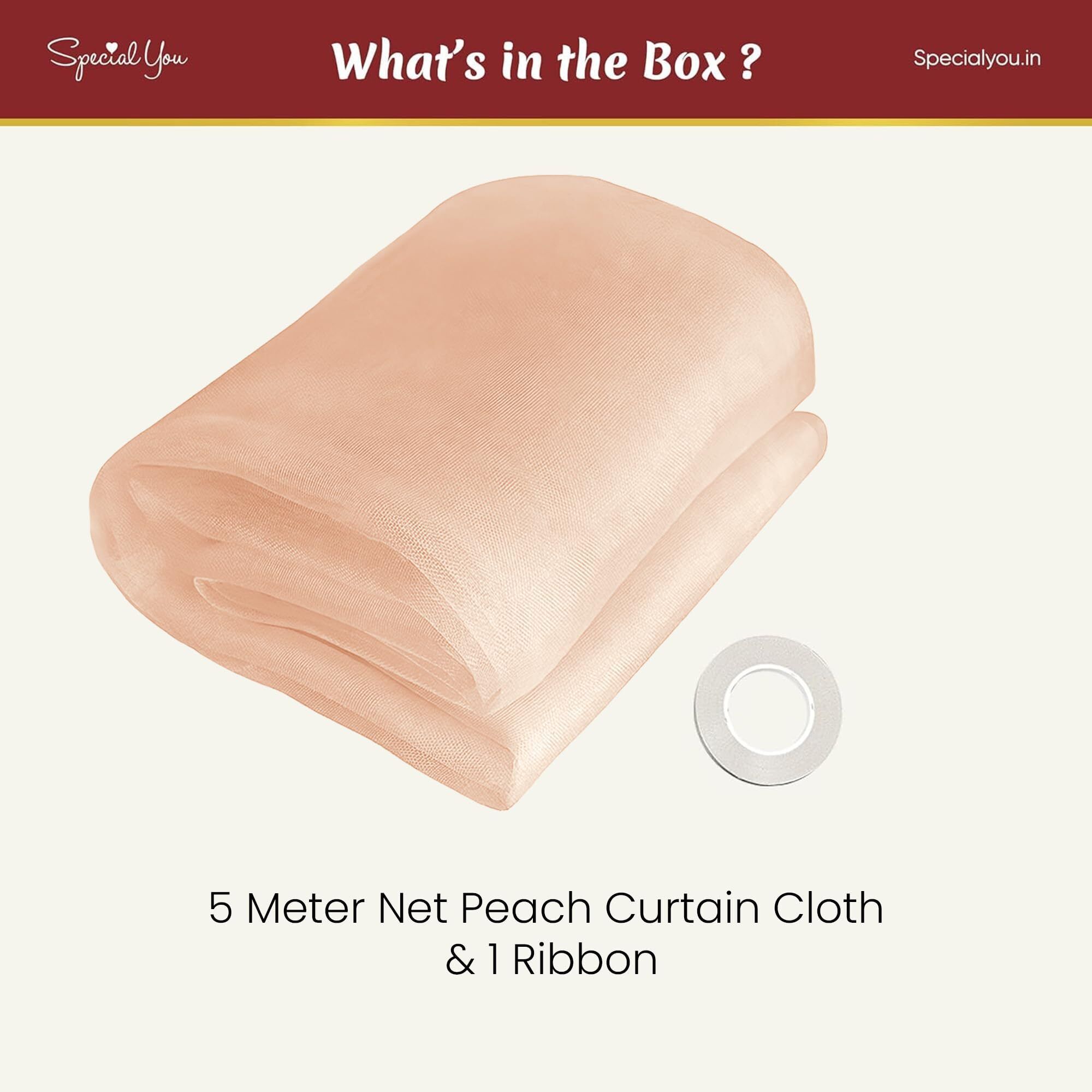 specialyou.in Aesthetic Room Decor, Backdrop, Canopy Tent, Unstitched Curtain Fabric-picture-47