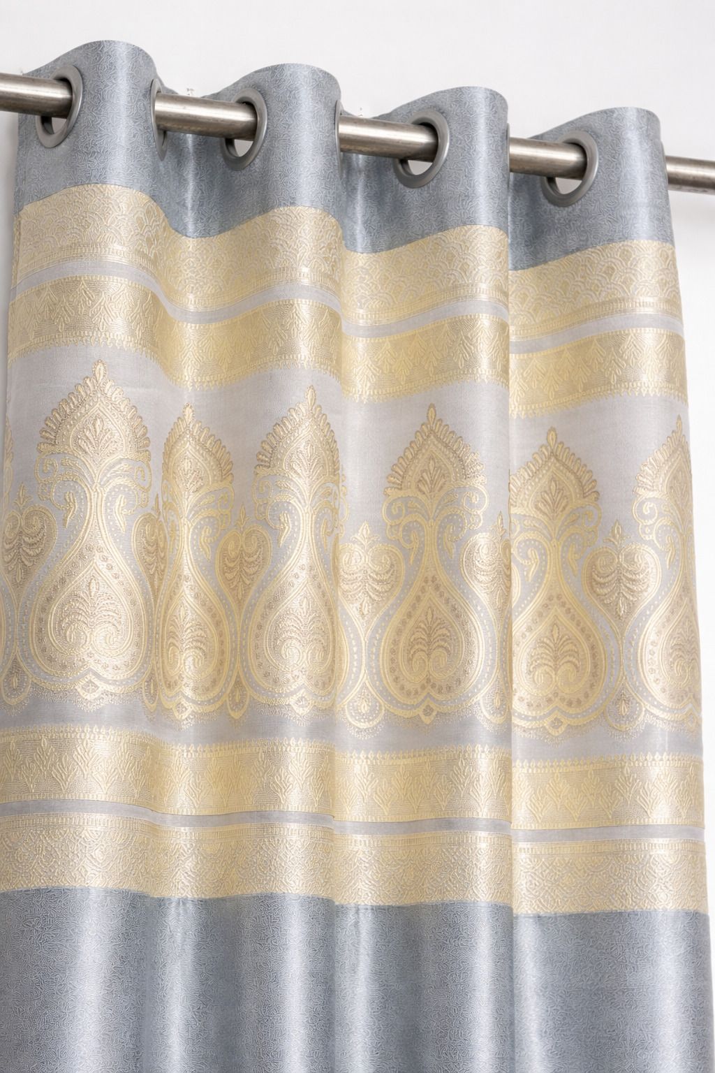 Heritage Gold Crest Curtain Fabric