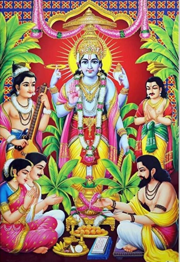 anu collection Lord Vishnu Digital Printed Backdrop Curtain Cloth Curtain Fabric-picture-31