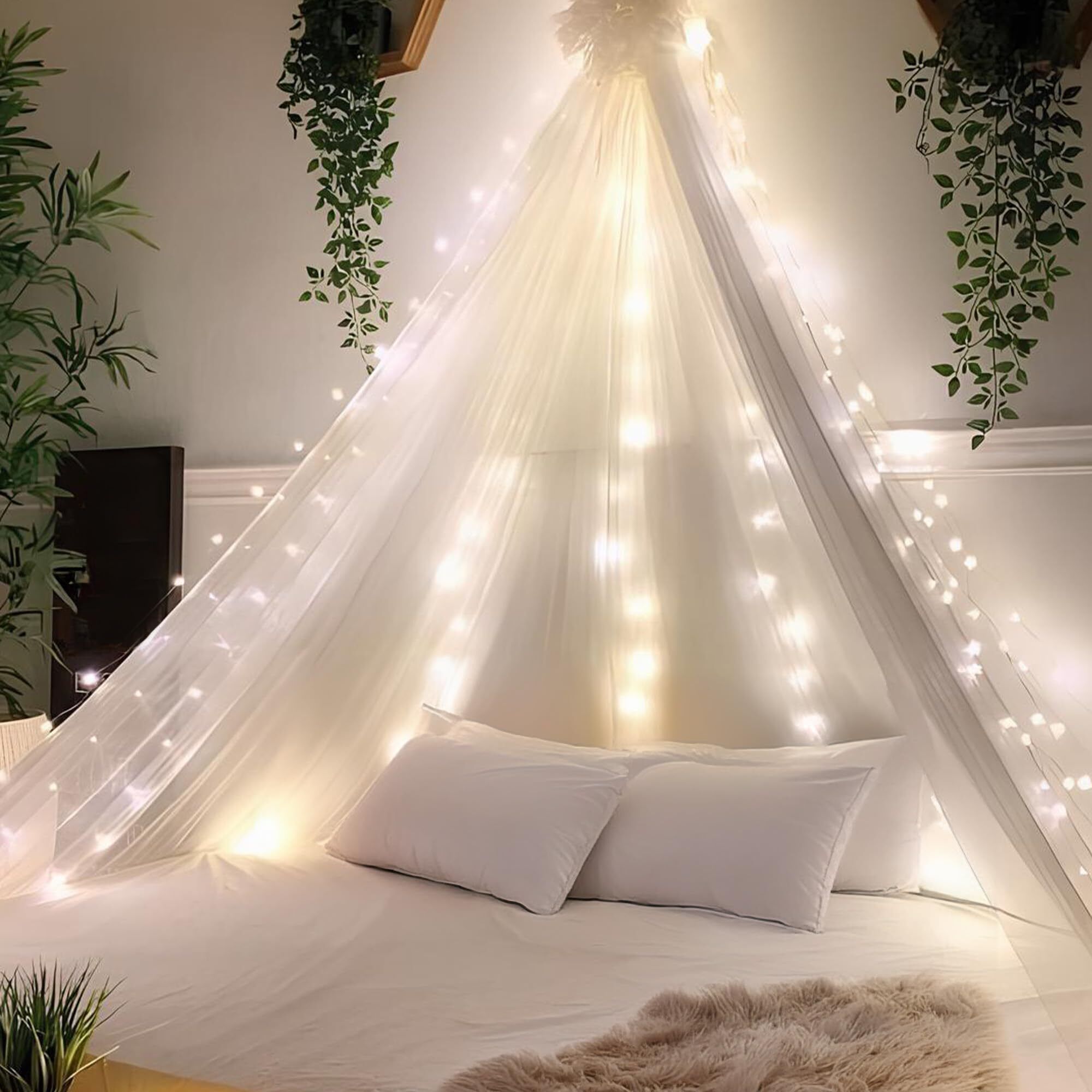 specialyou.in Aesthetic Room Decor, Backdrop, Canopy Tent, Unstitched Curtain Fabric-picture-11
