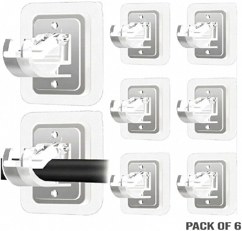 brzone No Drill Wall Curtain Hook for Window & Kitchen Curtains | Pack Of 6 Curtain Hook-picture-22
