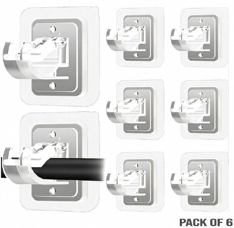 brzone No Drill Wall Curtain Hook for Window & Kitchen Curtains | Pack Of 6 Curtain Hook-picture-37