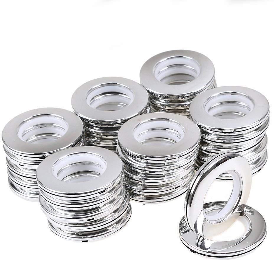 Florescent Silver Color Eyelet Curtain Rings with Eyelet Cp Lock Curtain Ring-image-11