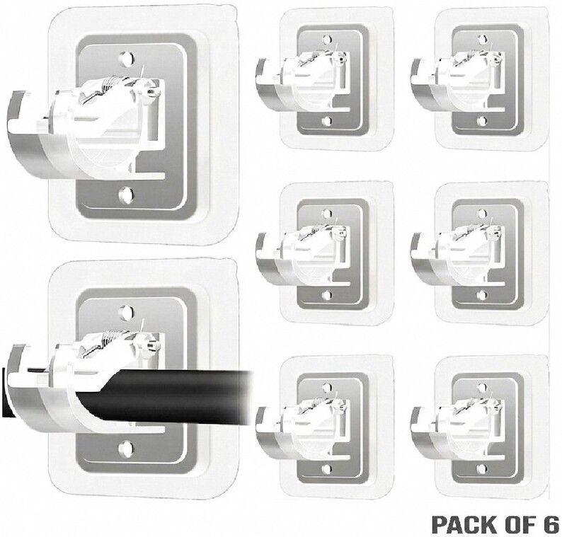 brzone No Drill Wall Curtain Hook for Window & Kitchen Curtains | Pack Of 6 Curtain Hook-picture-47