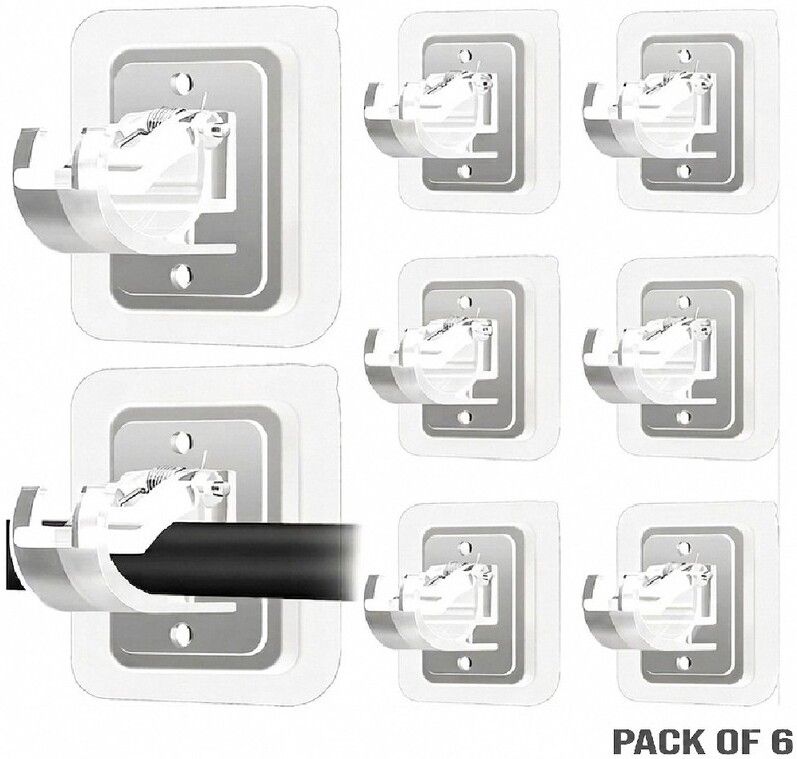 brzone No Drill Wall Curtain Hook for Window & Kitchen Curtains | Pack Of 6 Curtain Hook-picture-23