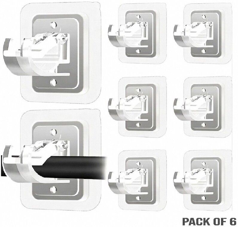 brzone No Drill Wall Curtain Hook for Window & Kitchen Curtains | Pack Of 6 Curtain Hook-picture-13