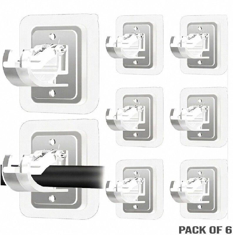 brzone No Drill Wall Curtain Hook for Window & Kitchen Curtains | Pack Of 6 Curtain Hook-picture-15