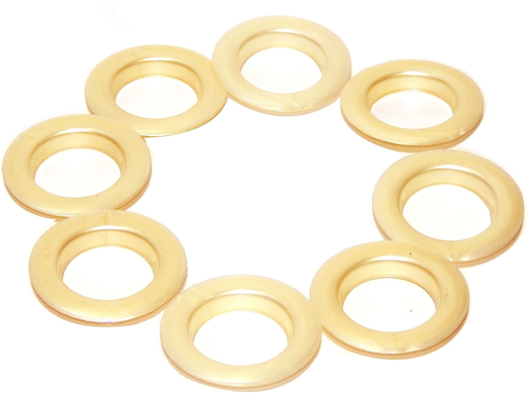 Set of 50 Beautiful Heavy-duty Plastic Curtain Eyelet Rings with Lock, Curtain Ring, Hook-image-8