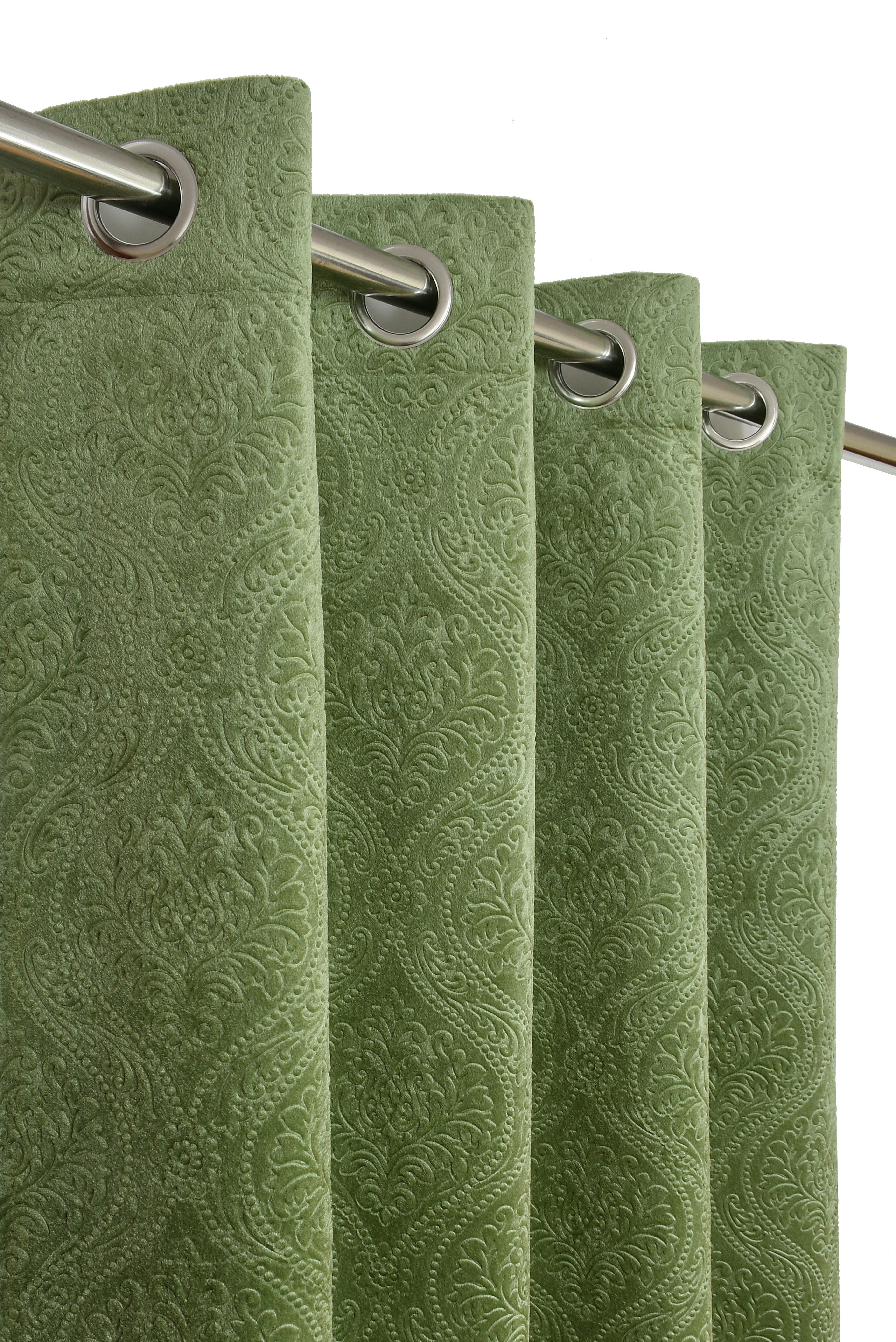 panipat textile hub 153 cm (5 ft) Velvet Room Darkening Window Curtain Single Curtain-picture-27