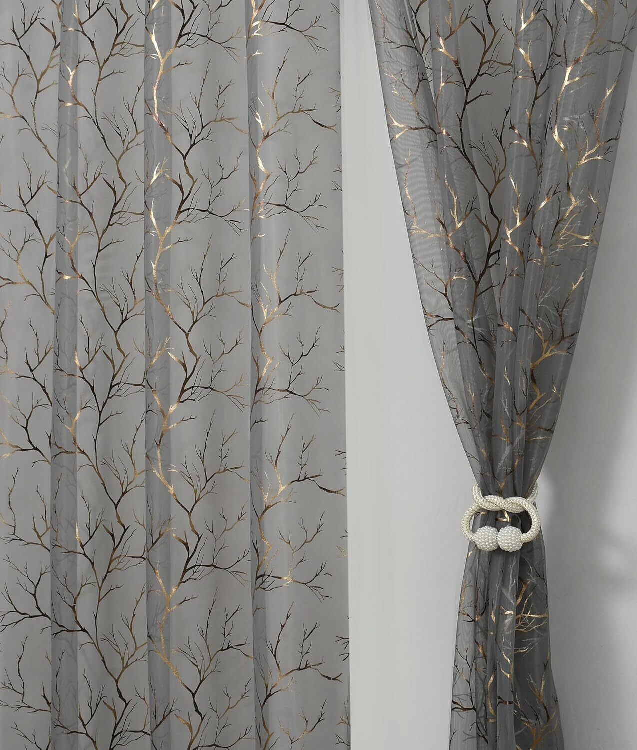 152 cm (5 ft) Window Tissue Transparent Curtain (Pack Of 2)-image-36