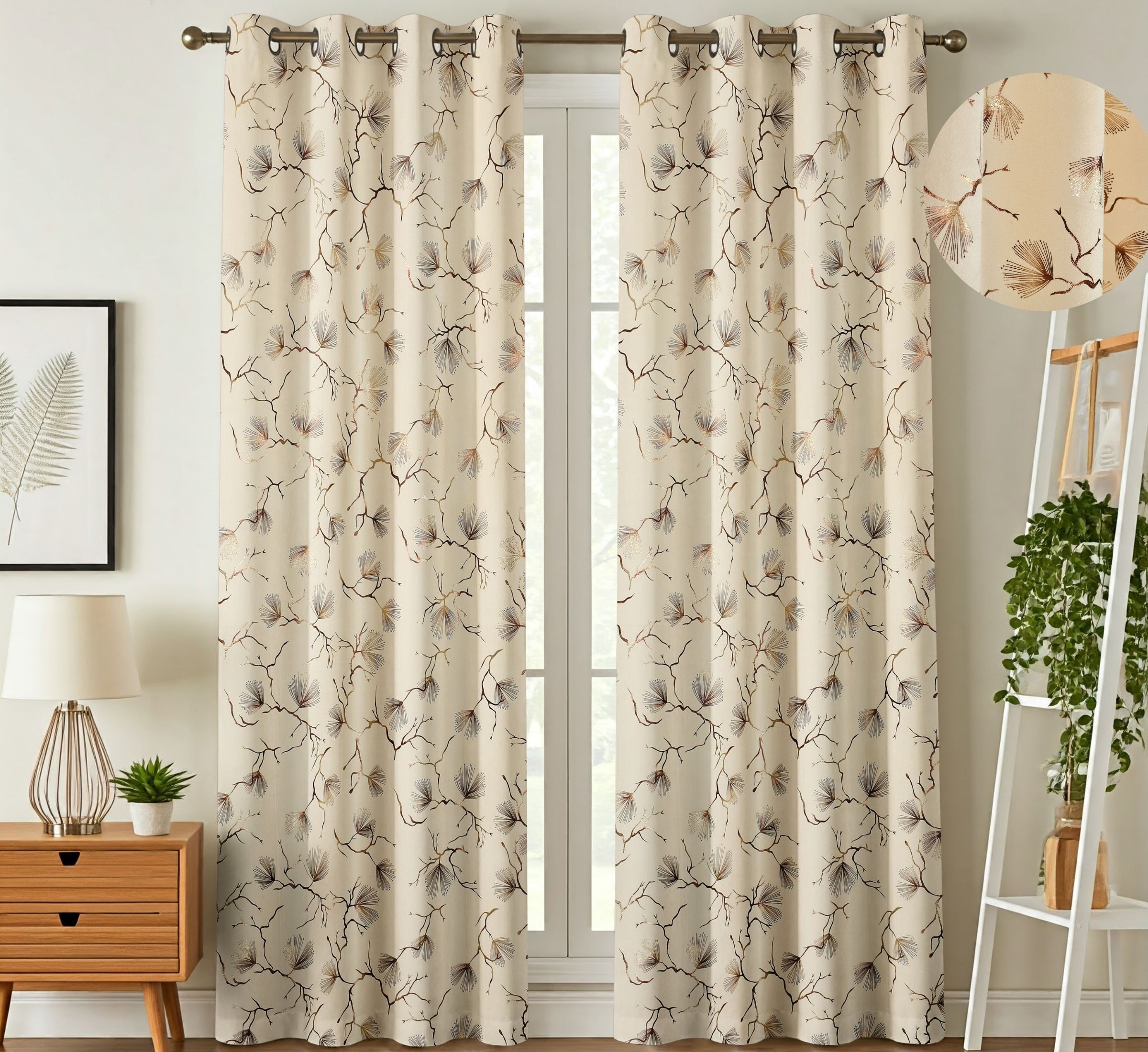 galaxy home decor 274 cm (9 ft) Long Door Velvet Room Darkening Curtain (Pack Of 2)-picture-11