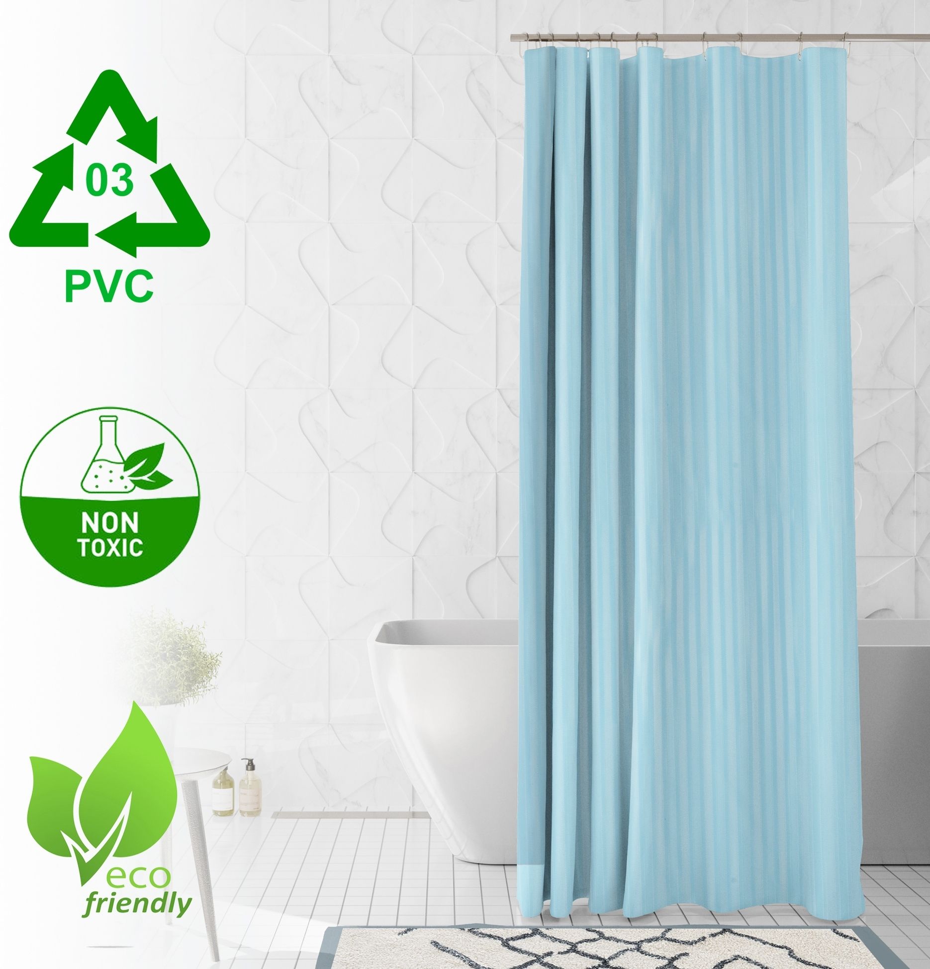 tanlooms 274.32 cm (9 ft) Shower Polyester Semi Transparent Curtain Single Curtain-picture-13