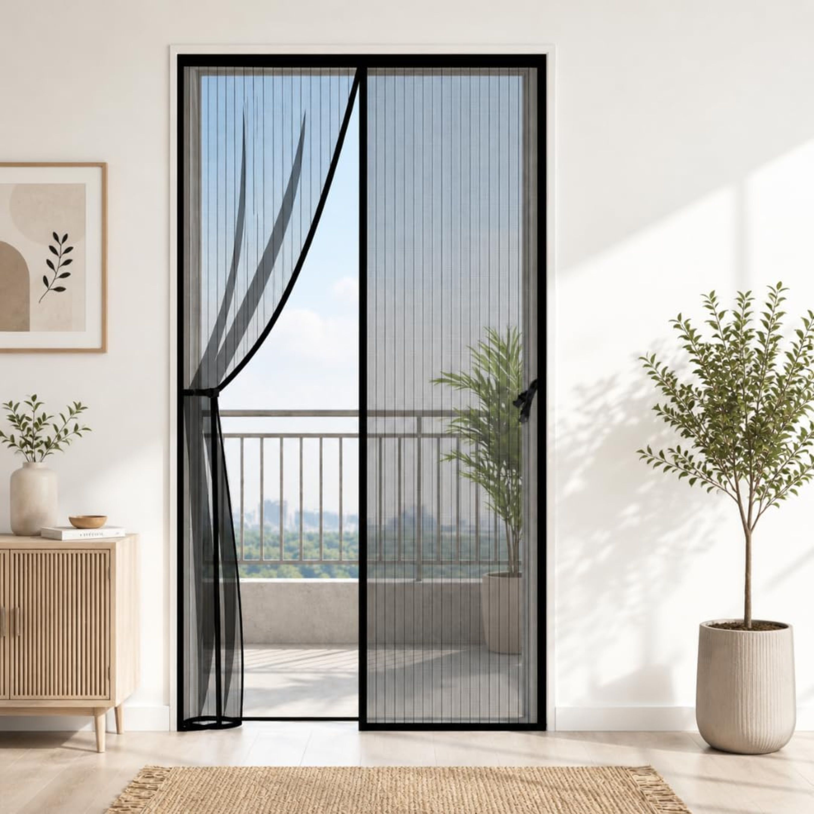 220 cm (7 ft) Long Door Polyester Semi Transparent Curtain Single Curtain-image-44