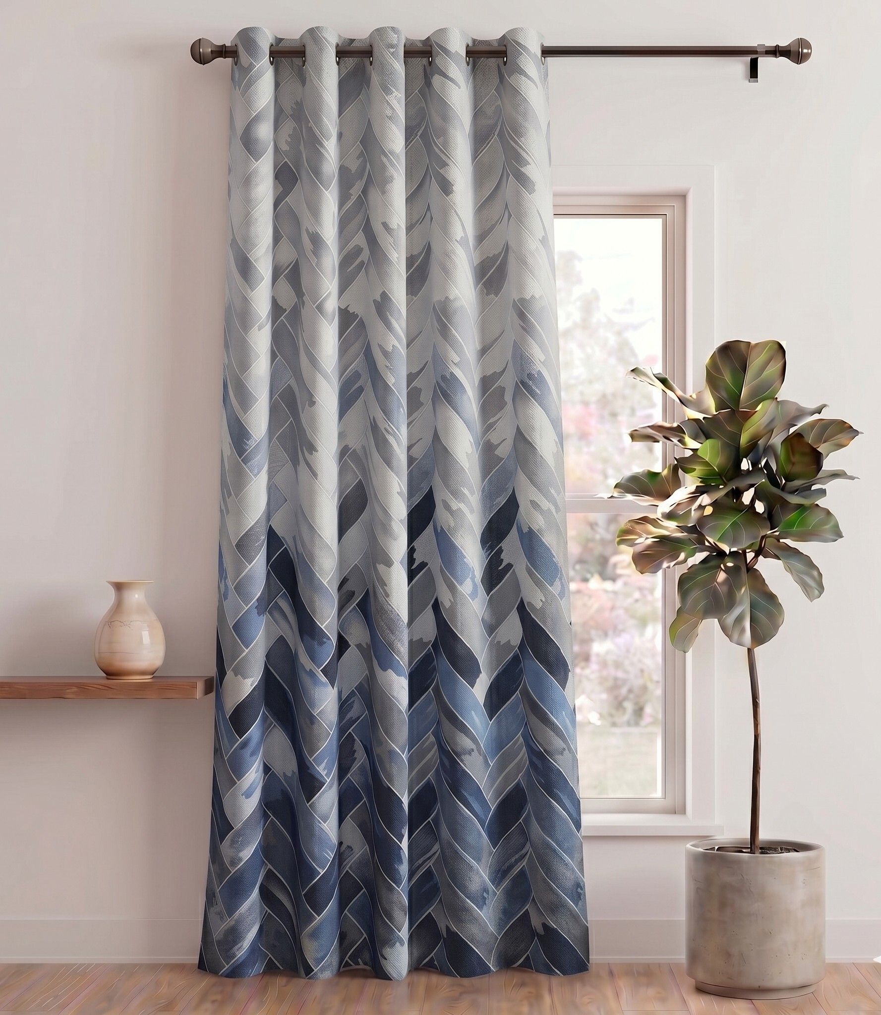 home sizzler 183 cm (6 ft) Window Polyester Semi Transparent Curtain Single Curtain-picture-22