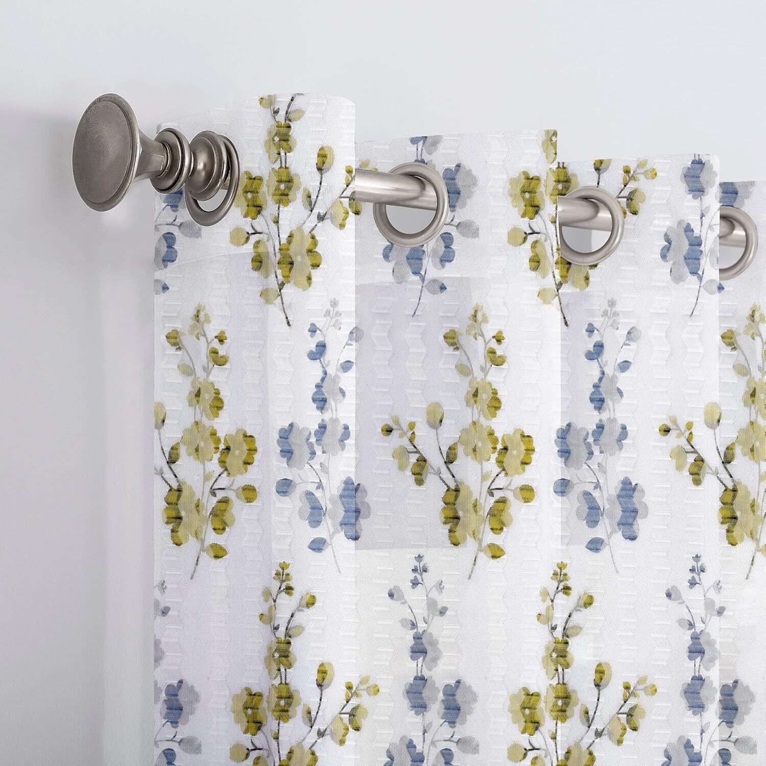 152 cm (5 ft) Window Polyester Transparent Curtain (Pack Of 2)-image-9