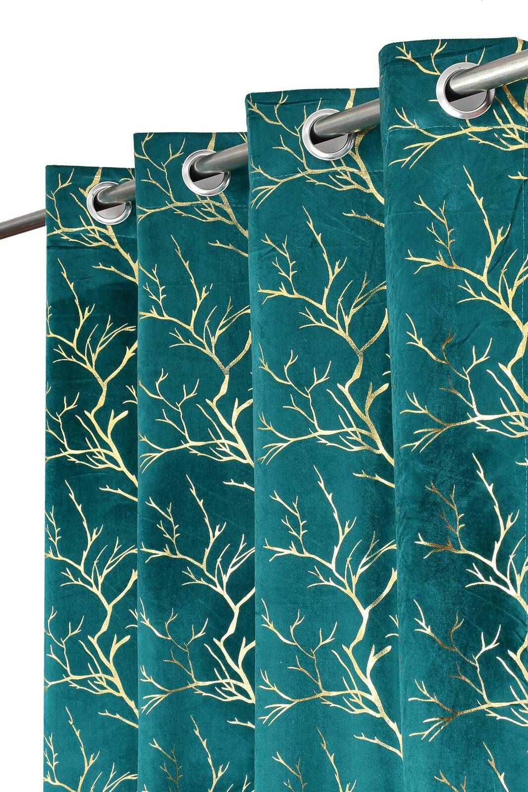 shopgallery 153 cm (5 ft) Window Velvet Room Darkening Curtain Single Curtain-picture-29