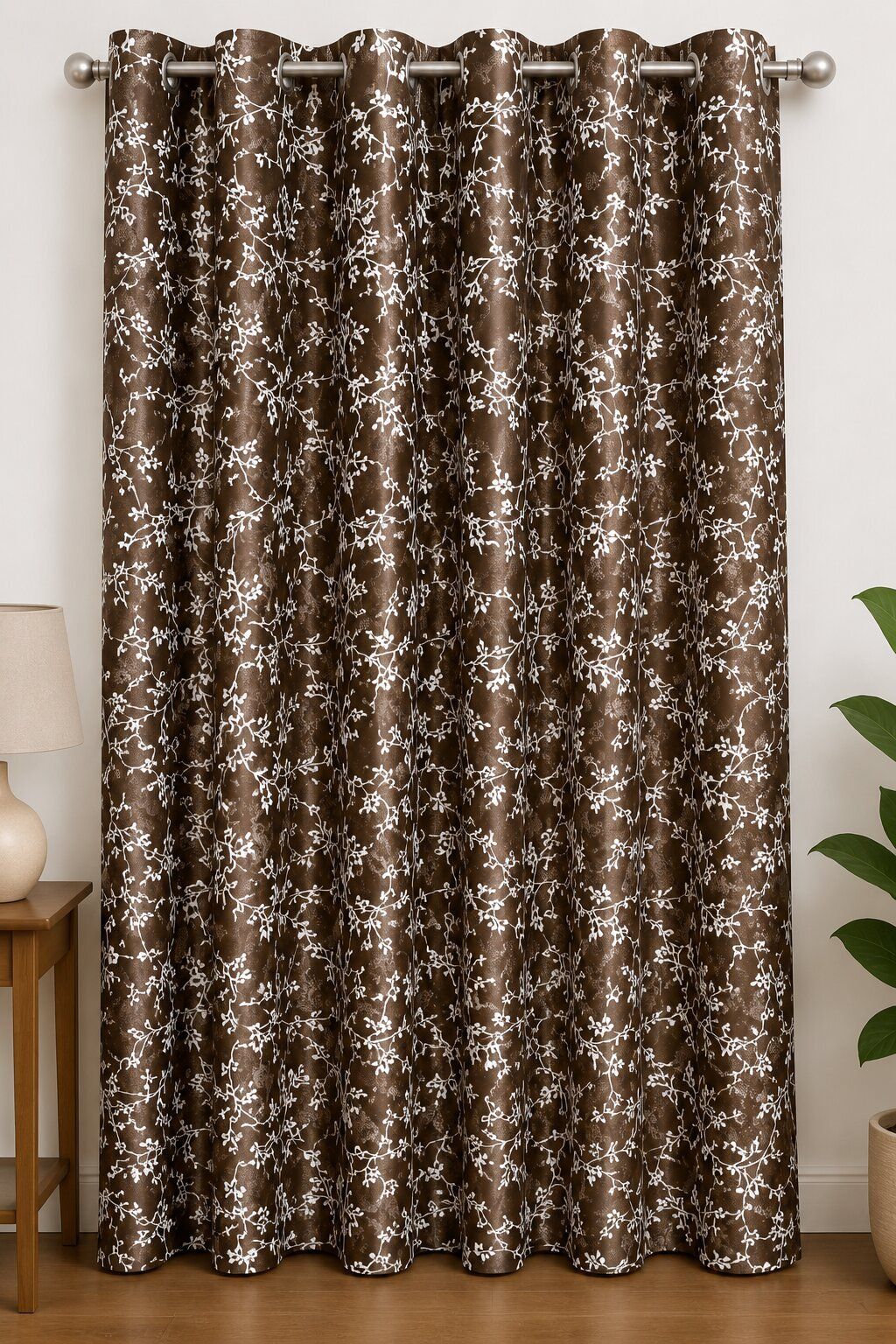 divmahi décor 152 cm (5 ft) Window Polyester Room Darkening Curtain (Pack Of 2)-picture-15