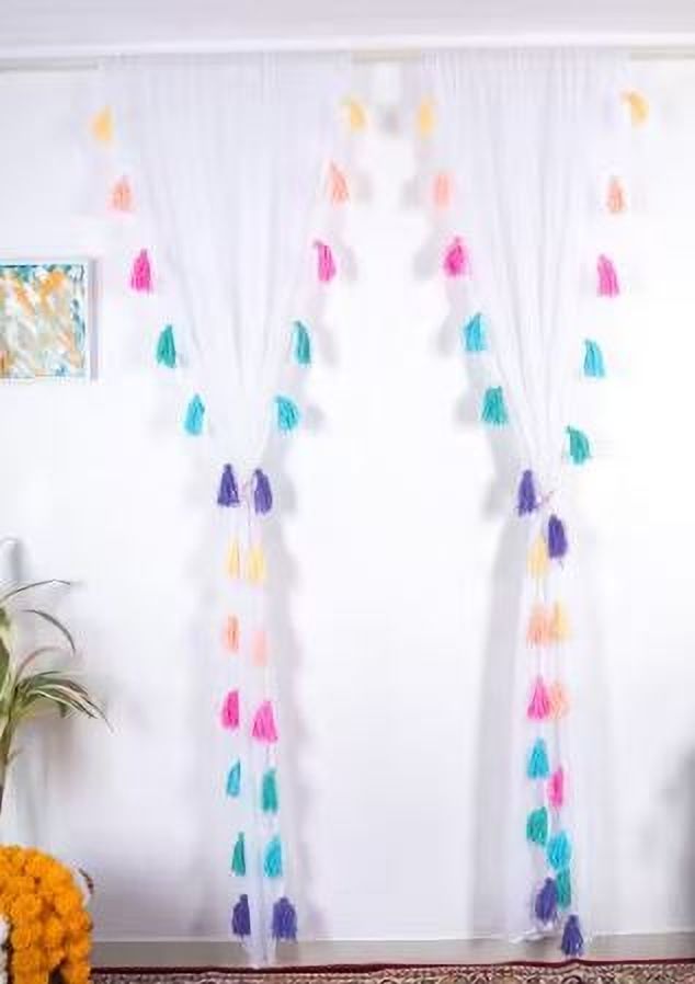 nysarg 213 cm (7 ft) Window Polyester Transparent Curtain (Pack Of 2)-picture-46