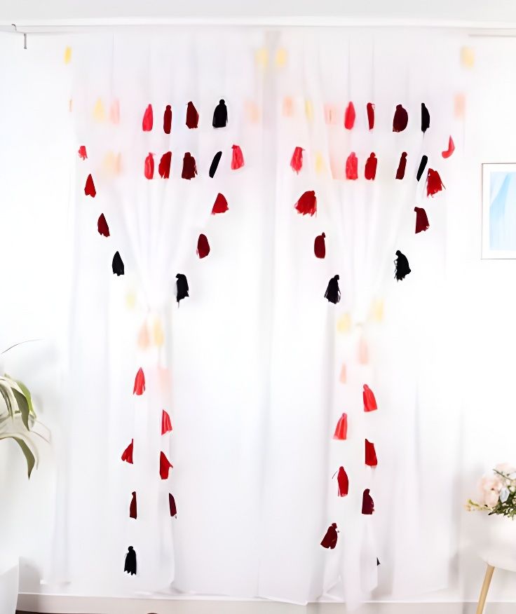 213 cm (7 ft) Window Polyester Transparent Curtain (Pack Of 2)-image-40