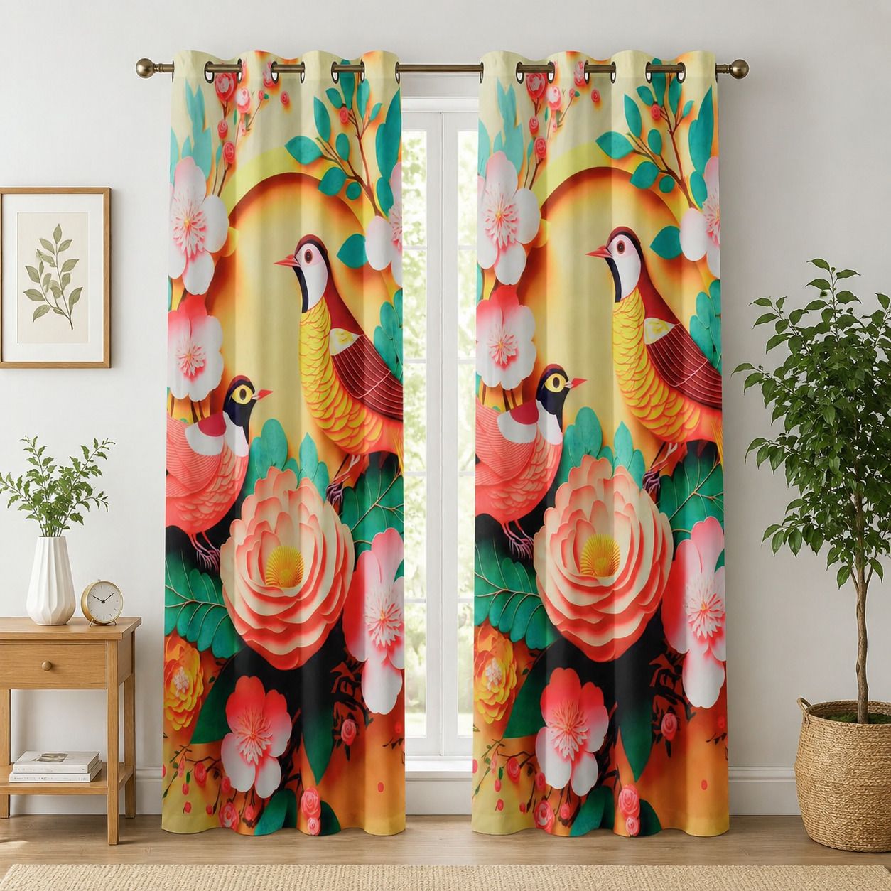 prakharya 213 cm (7 ft) Door Polyester Blackout Curtain (Pack Of 2)-picture-43