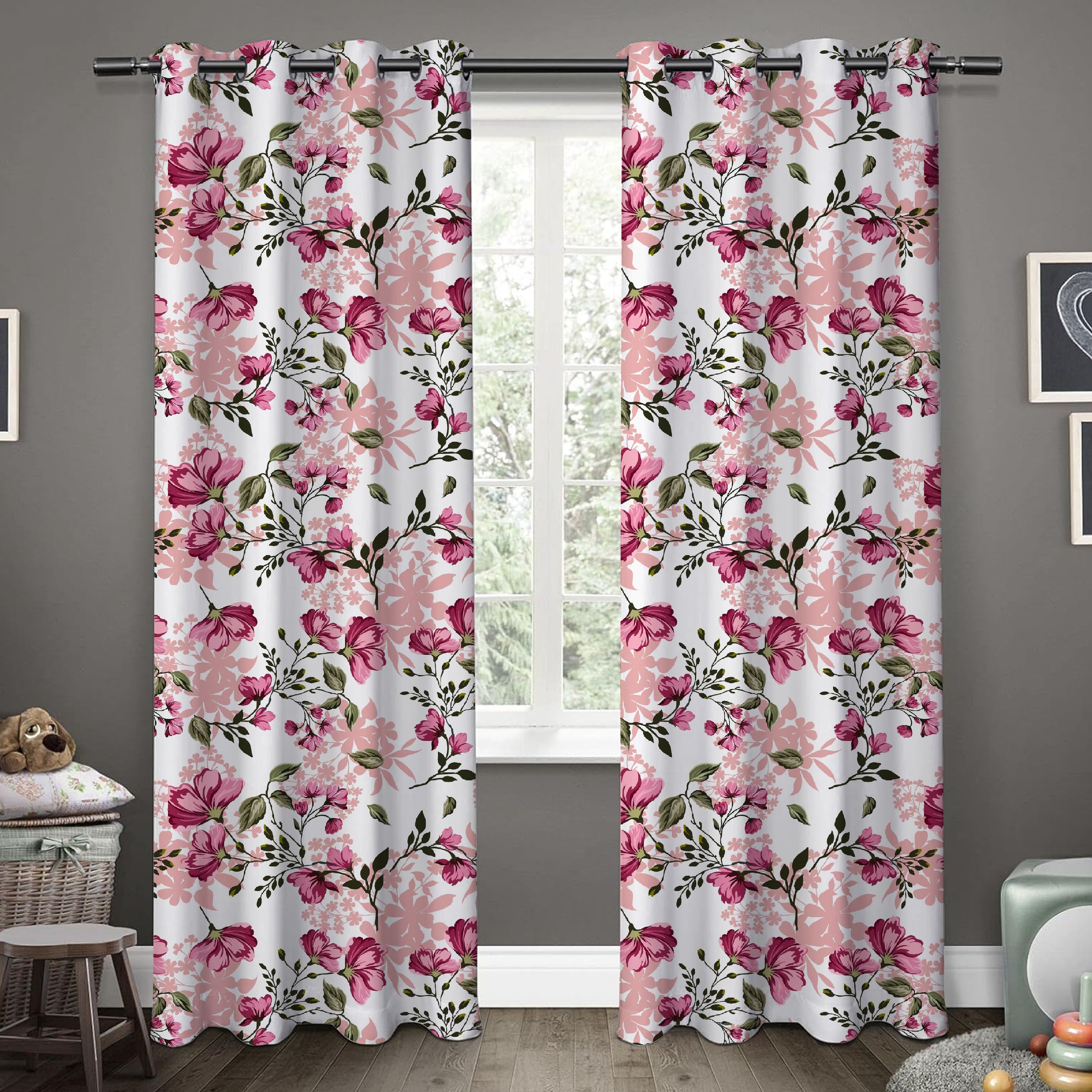 kpnine trendz 275 cm (9 ft) Long Door Polyester Room Darkening Curtain (Pack Of 2)-picture-28