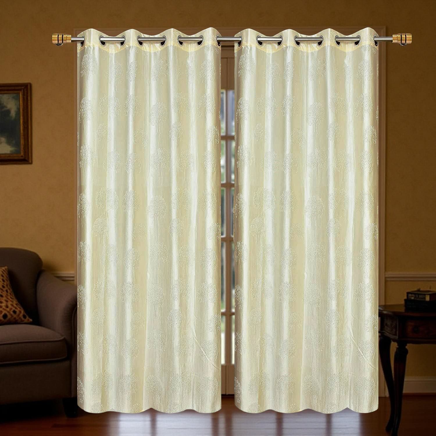 flipkart smartbuy 152 cm (5 ft) Window Polyester Room Darkening Curtain (Pack Of 2)-picture-37