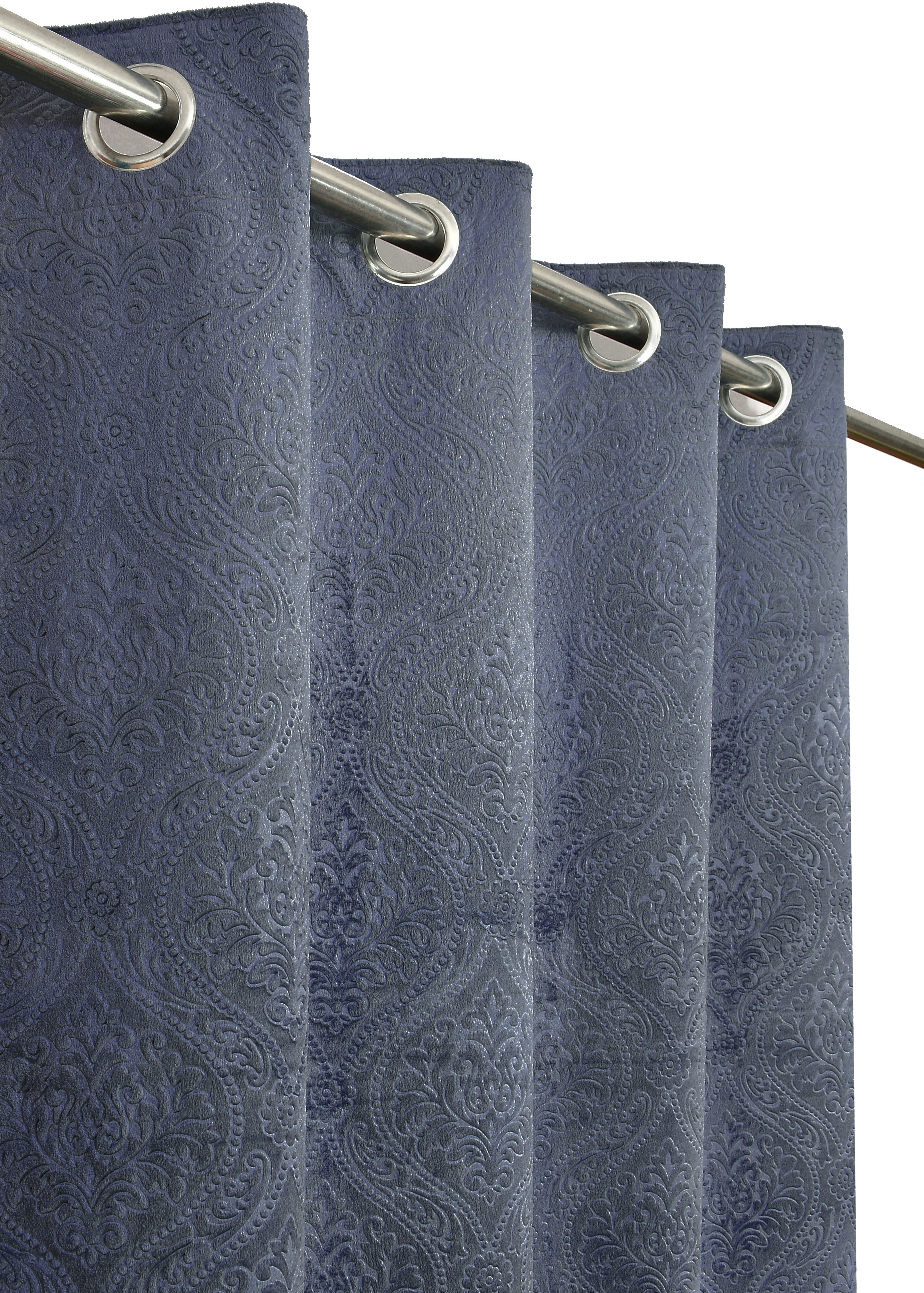 homefab india 243 cm (8 ft) Long Door Velvet Room Darkening Curtain (Pack Of 2)-picture-27