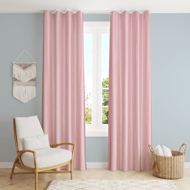 214 cm (7 ft) Door Polyester Semi Transparent Curtain (Pack Of 2)-image-19