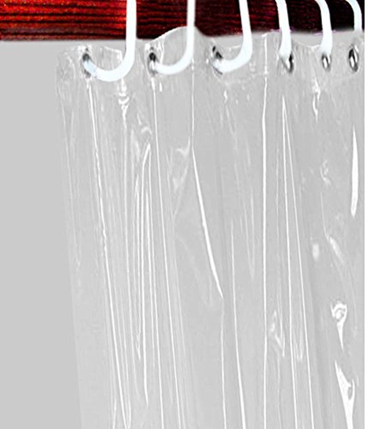 214 cm (7 ft) Door PVC Transparent Curtain Single Curtain-image-10