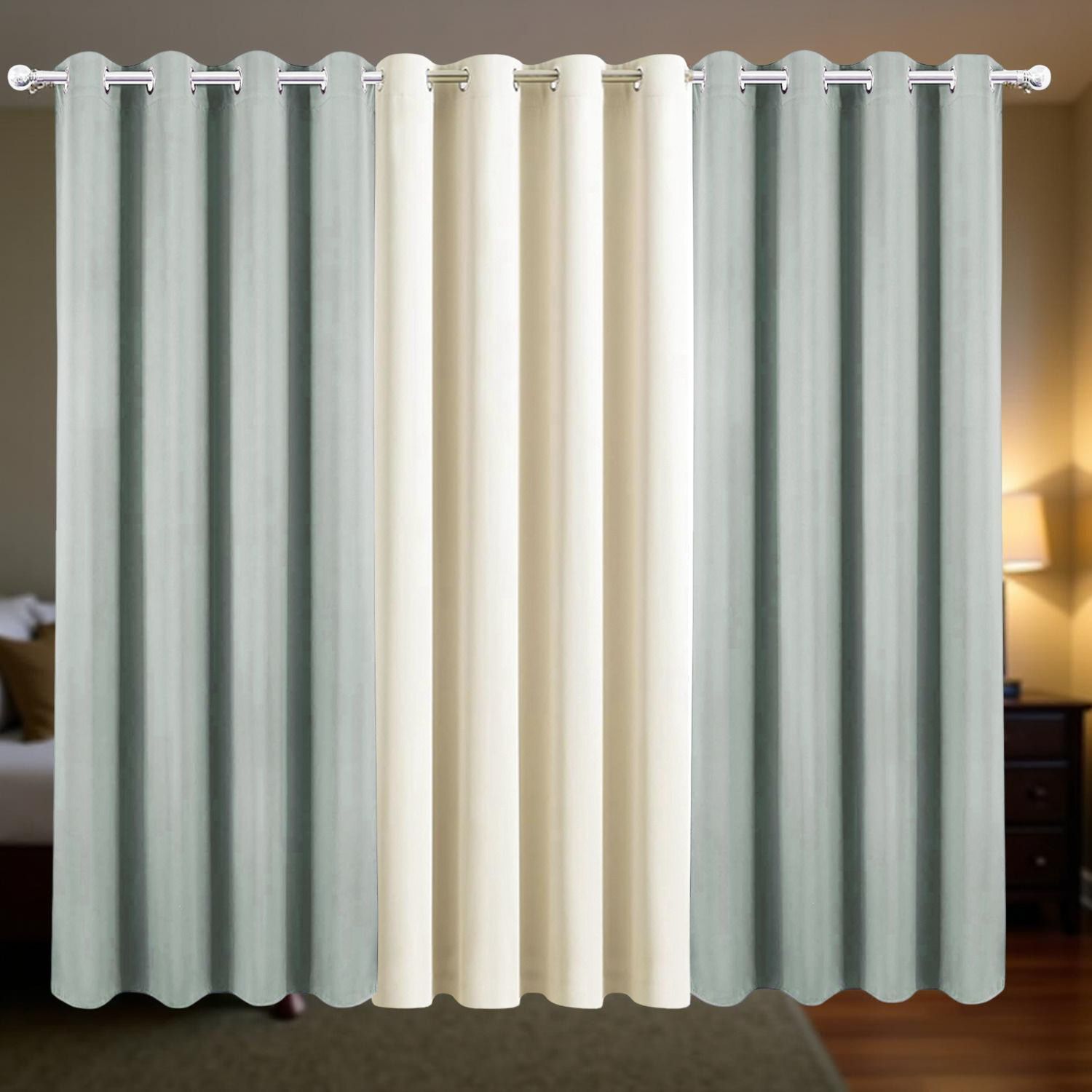 213 cm (7 ft) Door Polyester Blackout Curtain (Pack Of 3)-image-36
