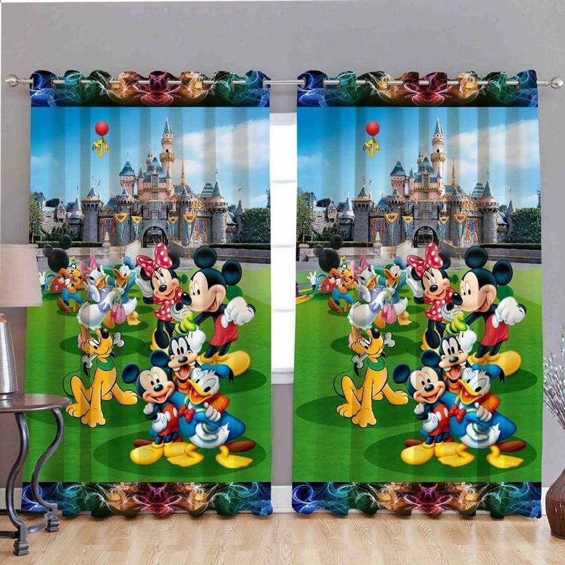 dehat estore 213 cm (7 ft) Door Polyester Room Darkening Curtain Single Curtain-picture-27