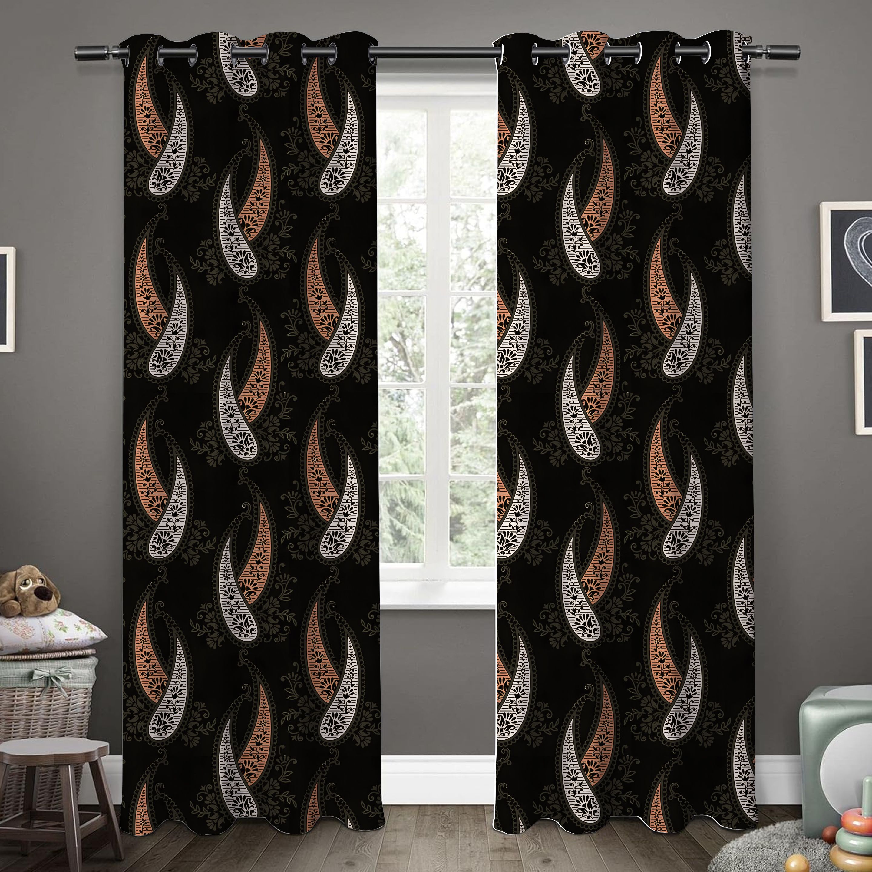 153 cm (5 ft) Window Polyester Room Darkening Curtain (Pack Of 2)-image-13