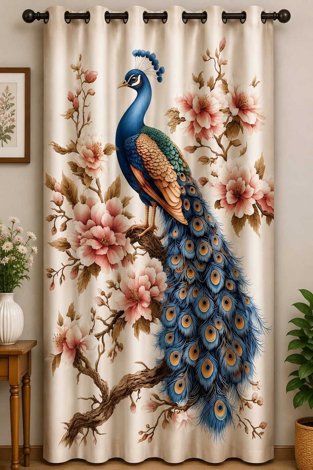 213 cm (7 ft) Door Polyester Room Darkening Curtain Single Curtain-image-43