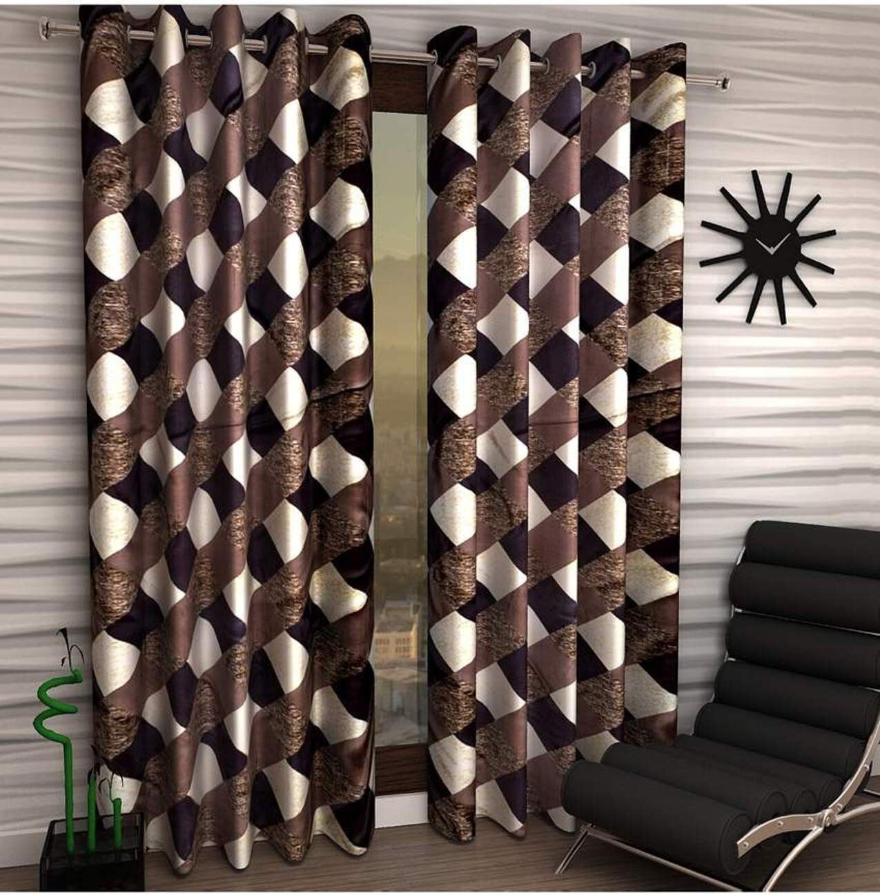 152 cm (5 ft) Polyester Semi Transparent Window Curtain (Pack Of 2)-image-18