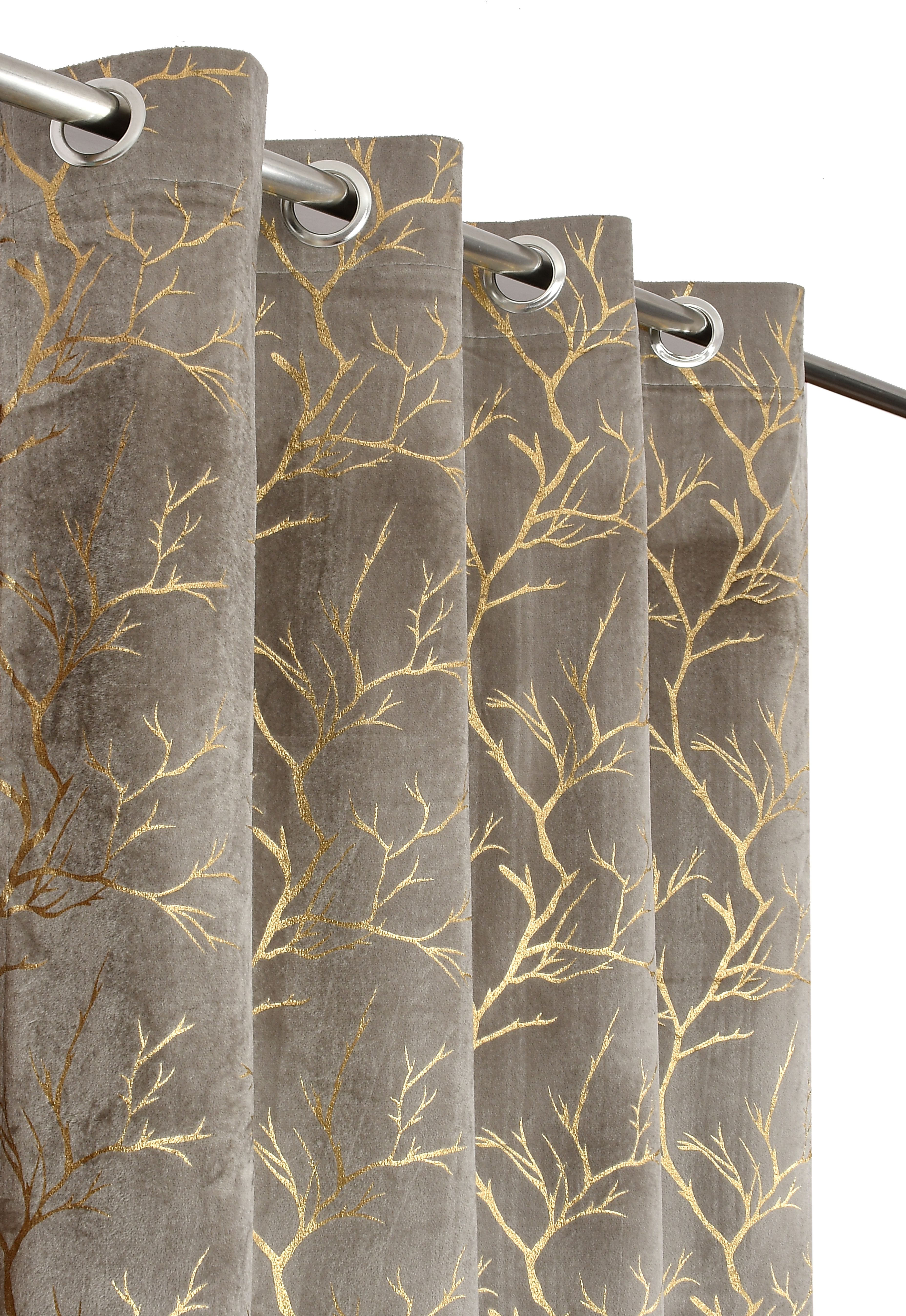 274 cm (9 ft) Long Door Velvet Room Darkening Curtain (Pack Of 2)-image-10