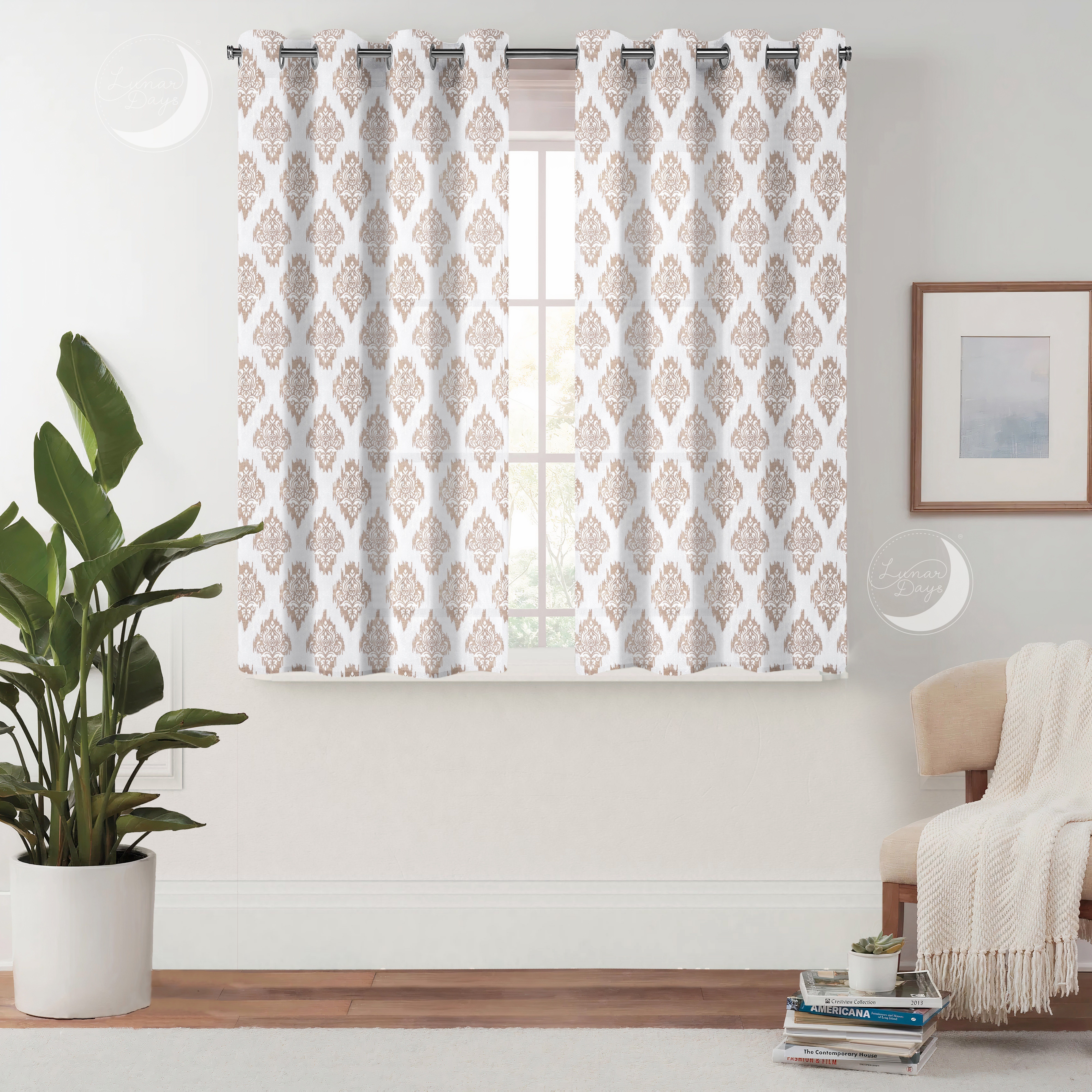152 cm (5 ft) Window Polyester Room Darkening Curtain (Pack Of 2)-image-34