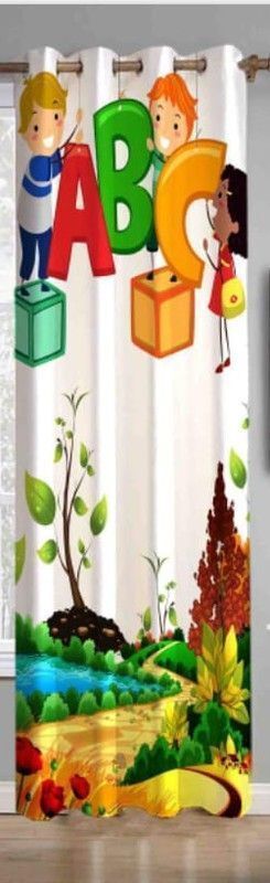 152 cm (5 ft) Window Polyester Semi Transparent Curtain Single Curtain-image-25