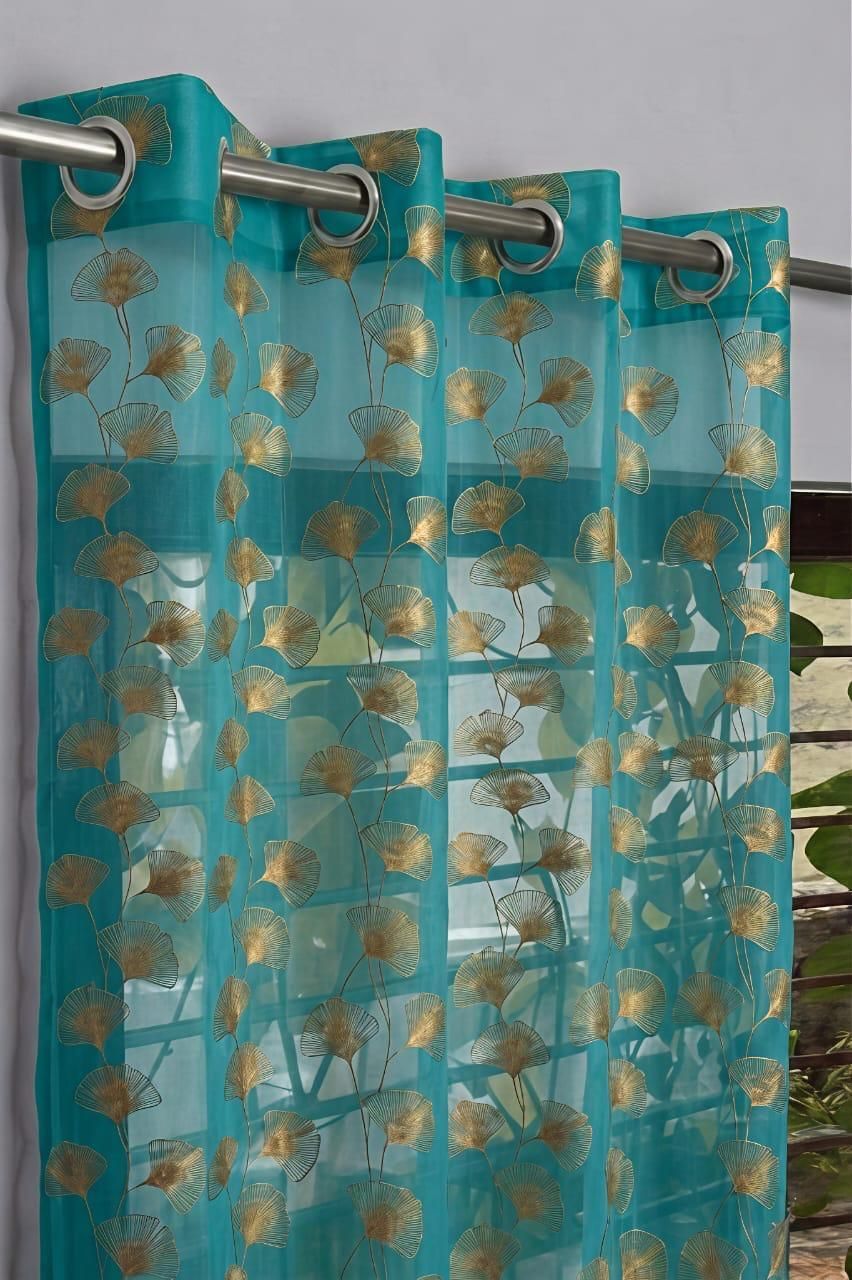 152 cm (5 ft) Window Net Semi Transparent Curtain Single Curtain-image-22